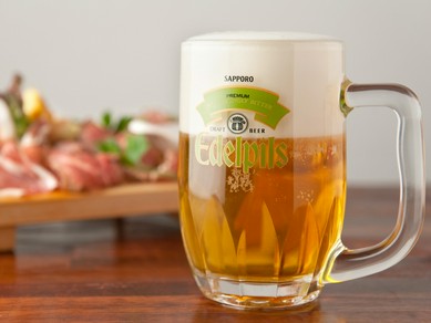 ゲストに大人気の珍しい生ビール『エーデルピルス』