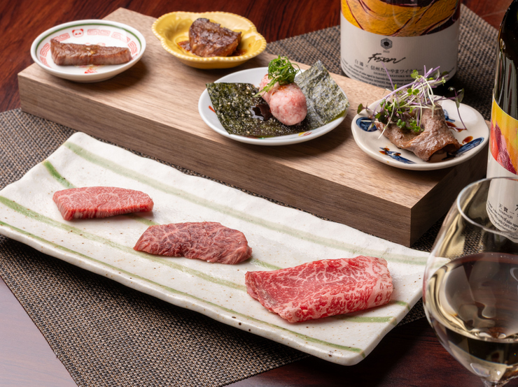 Chef's choice course with a focus on Wagyu beef