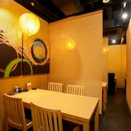 上質な食材をカジュアルにいただける、目黒の新しいスタイルのお店。かしこまりすぎず、ラフすぎない、程よい落ち着いた空間で大人の宴会ができます。飲み放題付きコースも充実しているので幹事も安心です。