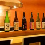 東北を中心に全国各地より仕入れる、厳選された限定の日本酒