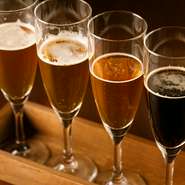 ペアリングの提案も。クラフトビールの美味しさを存分に味わって
