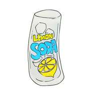 珍しい形のグラスでキンキンのドリンクをどうぞ♪