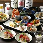 ※表示価格は税抜価格です。
※2名様より承ります。
※お席料として別途お一人様500円（税別）を頂戴しております。