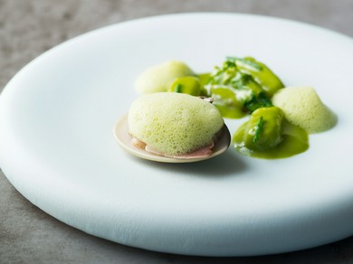 地蛤　菜の花 ／ Clam　Flower of canola