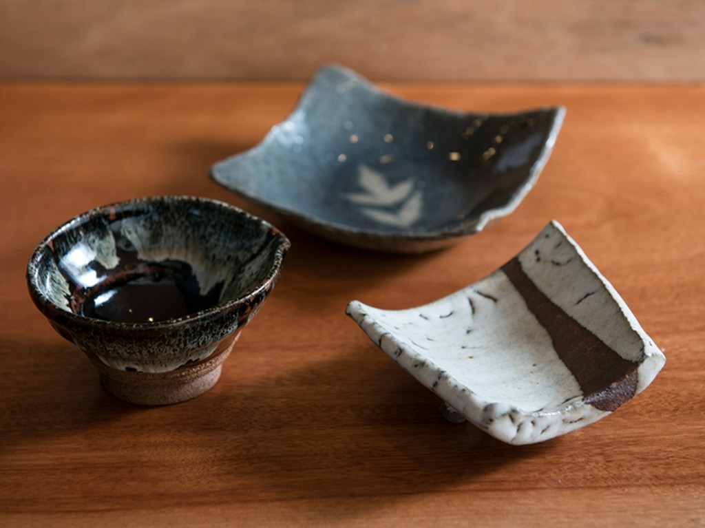 奥様の母が自己流で焼き上げた焼き物