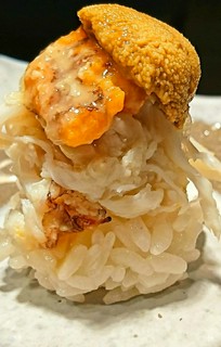 渡りガニと藍島赤うに かにみそと雲丹の旨味爆弾 