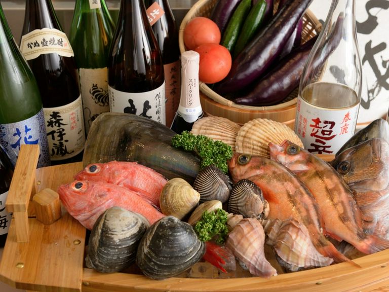 オリジナル焼酎「心海」のご用意も。料理と合わせて味わって