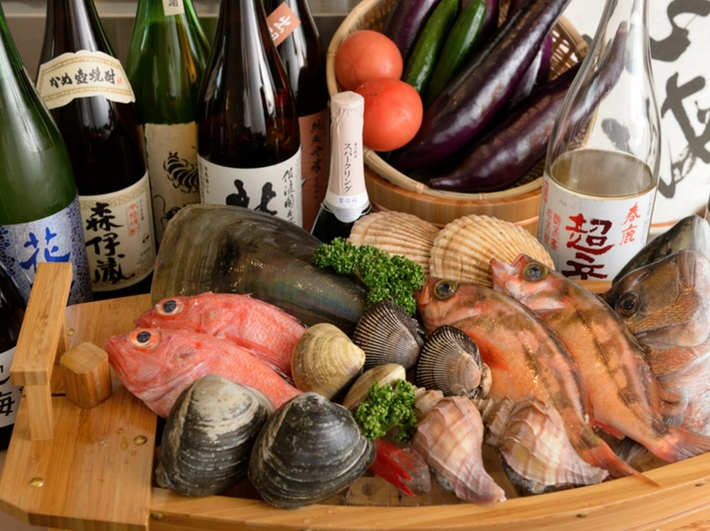 オリジナル焼酎「心海」のご用意も。料理と合わせて味わって