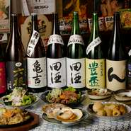 青森の美味しい日本酒がずらり。季節酒やレアものも続々登場