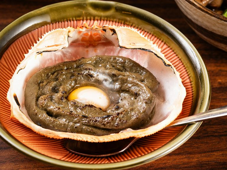 かにみそ甲羅焼き