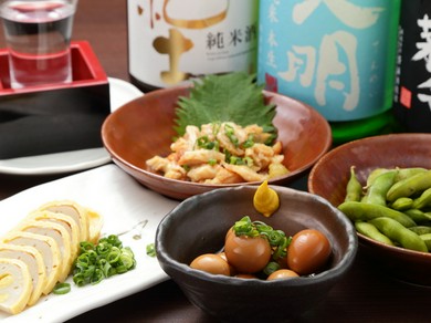 全国各地の銘柄が揃う日本酒。初めての銘柄に出合えることも