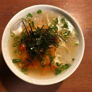 冷しキムチ茶漬け 