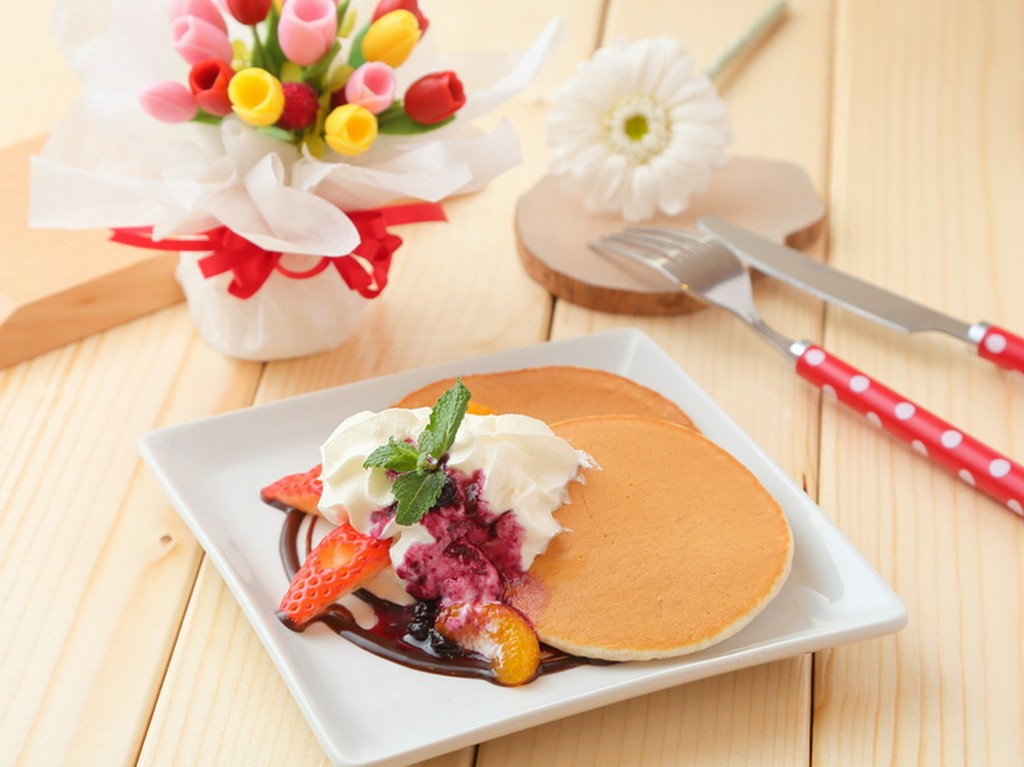 体が喜ぶやさしい味わい『米粉のパンケーキ』