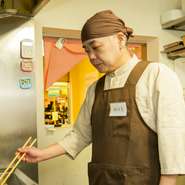 上質の食材を使って、丁寧に調理した優しい味の料理をお客様に食べていただくことが重要です。食べている最中だけでなく、食べ終わったあとも美味しさの余韻に浸っていただけるように心がけています。