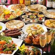 本格エスニックにタイカレーの食べ放題が付いたコース。この機会に本場のカレーをご堪能下さい。 