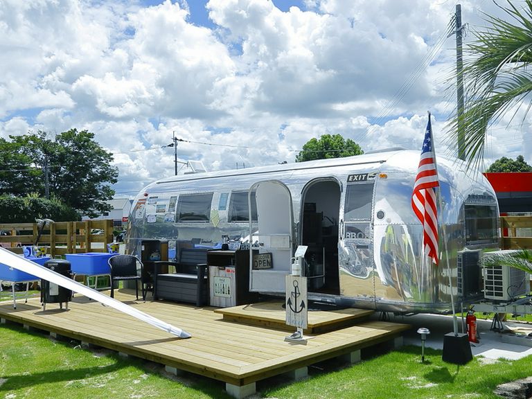 アメリカンなイメージの会場で気分をリフレッシュ