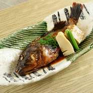 焼き豆腐　煮野菜添え