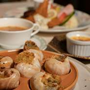 エスカルゴのガーリックバター焼き（6ヶ）