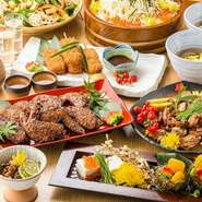 宴会コースは、旬の食材を使用した料理が並び、季節ごとの味覚を楽しむことができます。どのコースもお手頃価格で提供されており、満足感の高い内容です。宴会や飲み会の際には、ぜひご利用ください。