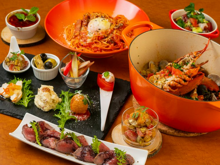 ボリューム満点のメインからデザートまで楽しめる女子会を