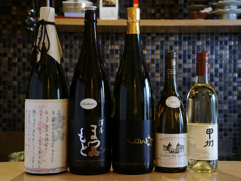 より深く天ぷらを楽しむ地酒。ワインも充実