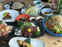 信州名物や当店板長の自慢の逸品も入った
至極のコース