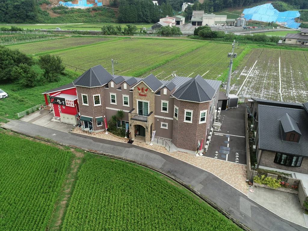 緑に囲まれたレストラン