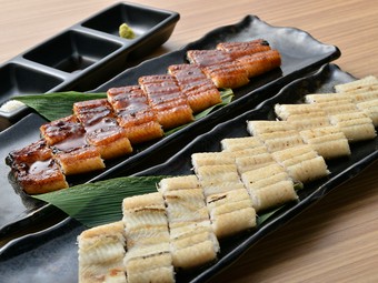 宮崎県産『鰻の蒲焼き』、鹿児島・霧島湧水鰻の『白焼き』