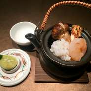 香り、味わい、所作、日本料理の奥深さを感じさせる逸品。ぜひ、御賞味ください