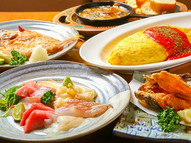 3時間飲み放題付き!全9品4500円のお得なコースございま