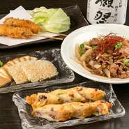松阪牛や松阪プレミアムポーク、伊勢の老舗・若松屋の「かまぼこ」など、さまざまな三重の食材を取り入れられています。海の幸・山の幸に恵まれた三重の美味しさがここに集結。