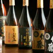 日本全国各地から取り寄せた厳選の日本酒、芋・麦焼酎・梅酒・泡盛などが飲み放題で楽しめるランクアップ飲み放題もございます。