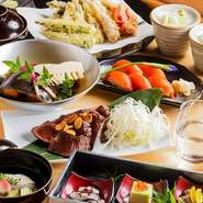 一品一品ていねいに、料理を仕上げています。見た目も華やかに仕上げ、ご宴会にピッタリなメニューとなっています。素材の味を十分味わっていただけるような料理をぜひ一度食べてみてください。