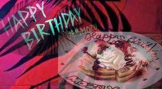 お誕生日に♪メッセージ入りパンケーキプレートをプレゼント！ 