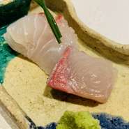 刺身と天ぷらのランチ