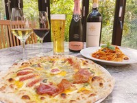 Pane-パン Zuppa-スープ Antipasto misto-前菜- La Pizza del giorno-本日のピッツァ- Caffe o Te-コーヒーまたは紅茶