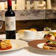 ギリシャ料理を気軽にお楽しみ頂けるディナーコース
ギリシャ風ラザニアの【パスティツィオ】など食べ応えあるコースです！