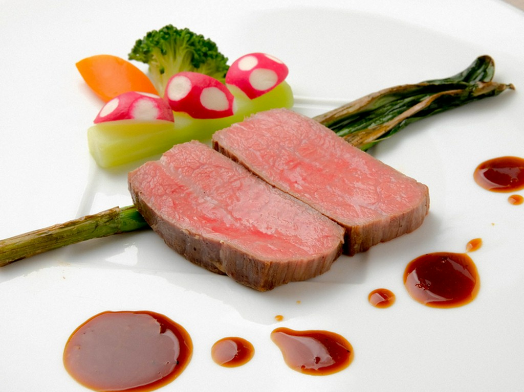 しっとりと柔らかい『丹波牛のステーキ』