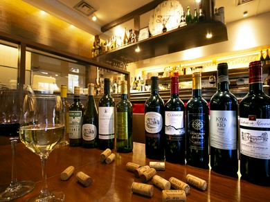料理とワインのマリアージュを心ゆくまで楽しめる店
