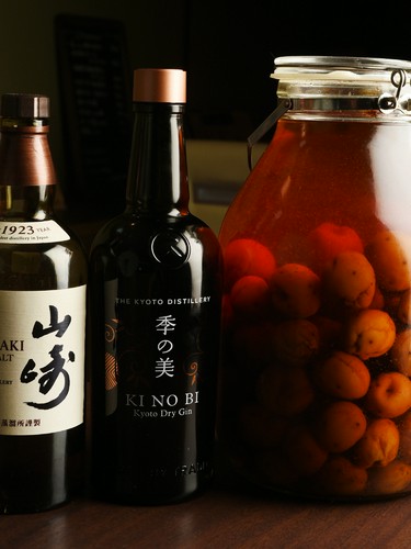 京都産クラフトジンや自家製梅酒も堪能できる