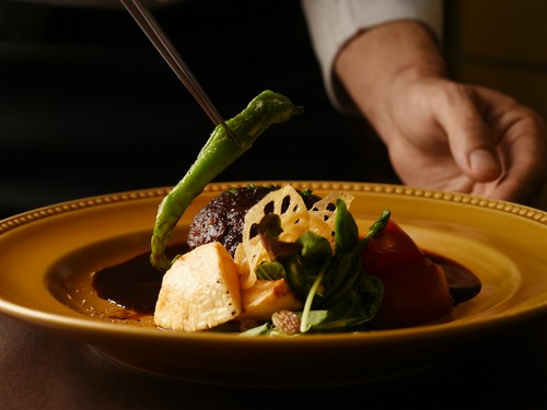 旬の京野菜が料理を華やかに彩る