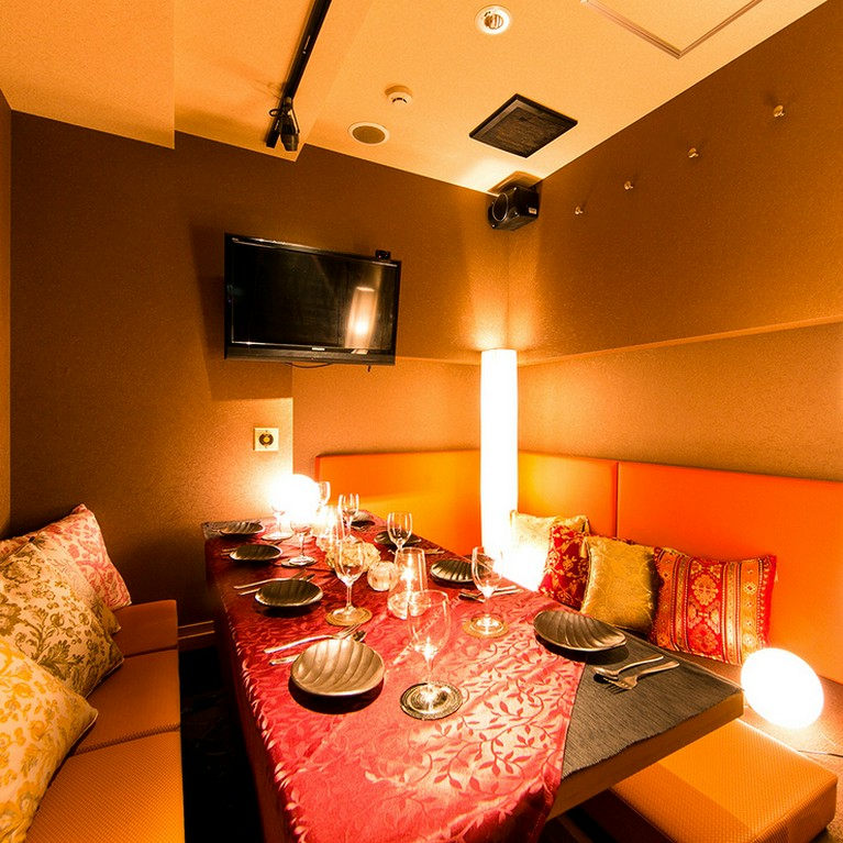 少人数の完全個室席完備！