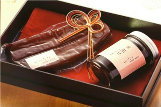 自家製黒豆・からすみセット