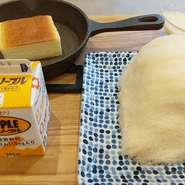 obi糸かき氷(バニラ) & 鉄板チーズケーキセット