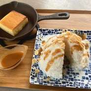 糸かき氷 & 焼チーズケーキ
※かき氷単品は200円引き