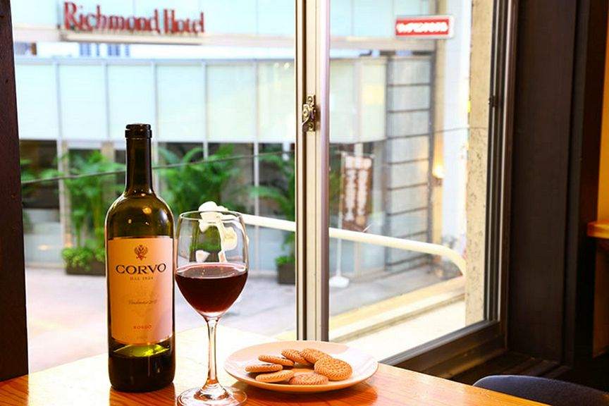 帯屋町を眼下に眺めながら、ゆったりと癒しの時間を。