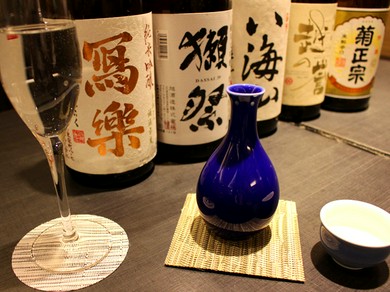 天ぷらやこだわりの和食に合わせた、全国各地の銘酒