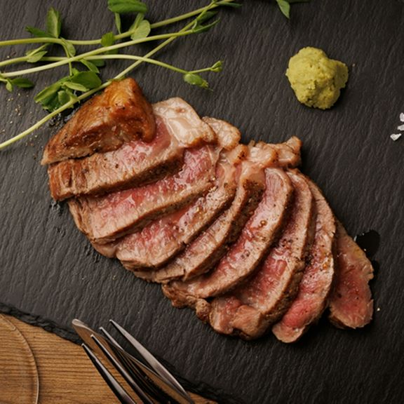 A4黒毛和牛のランプステーキ