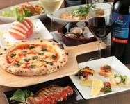 極上！黒毛和牛ステーキと熱々のスペアリブの盛り合わせ！5名様以上でピザが2枚♪飲み放題は80種2.5時間!!