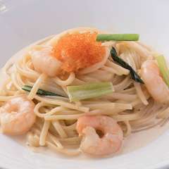 大人気パスタ『小海老のクリームソース オマール海老風味』